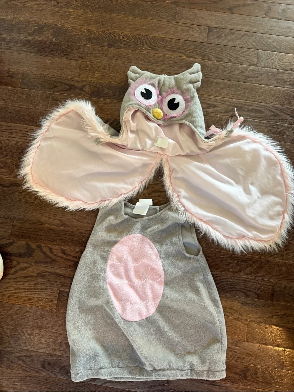 Pottery Barn Kids Owl Costume Dress with Pink Accents 2/3T